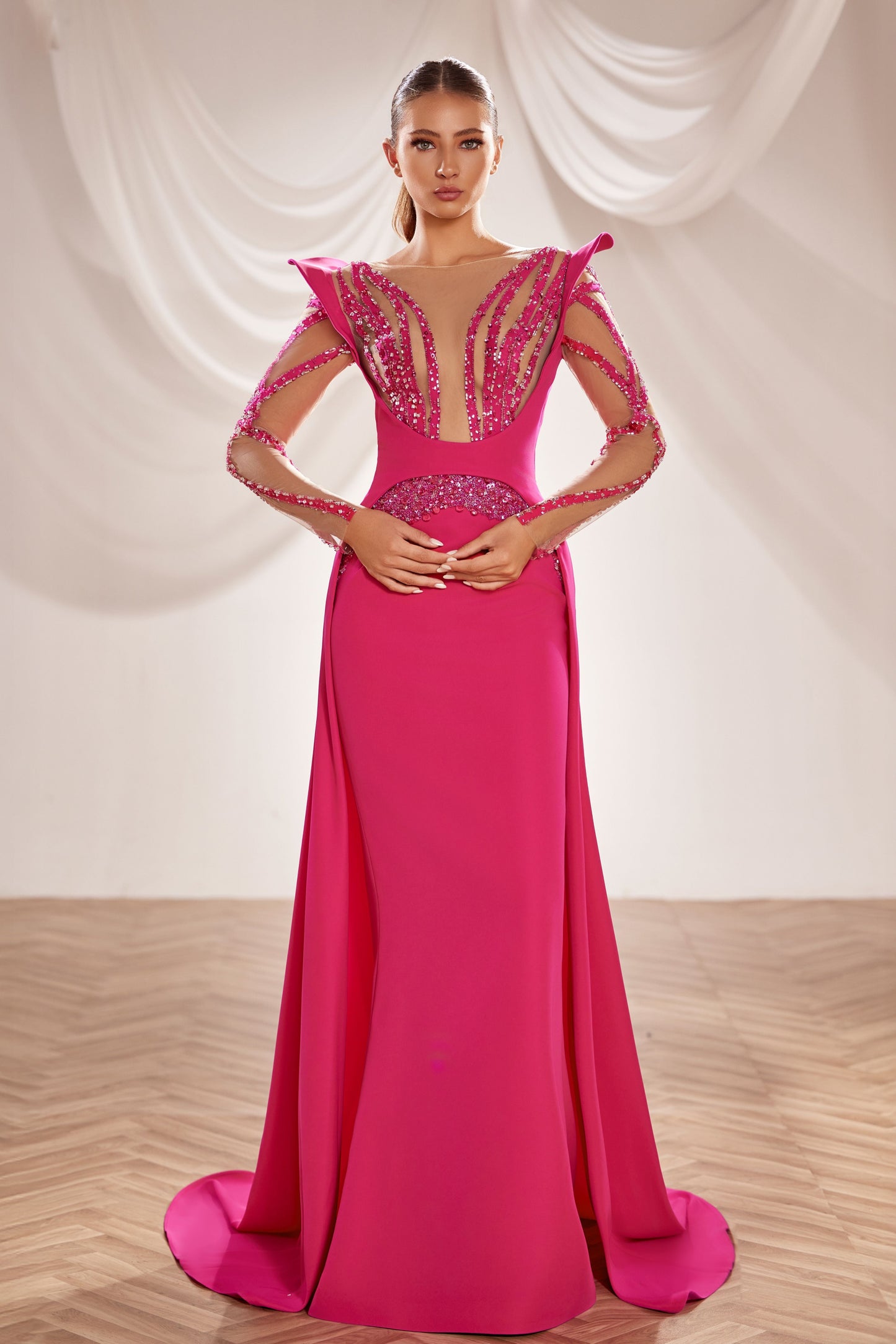 Long Overskirt Gown