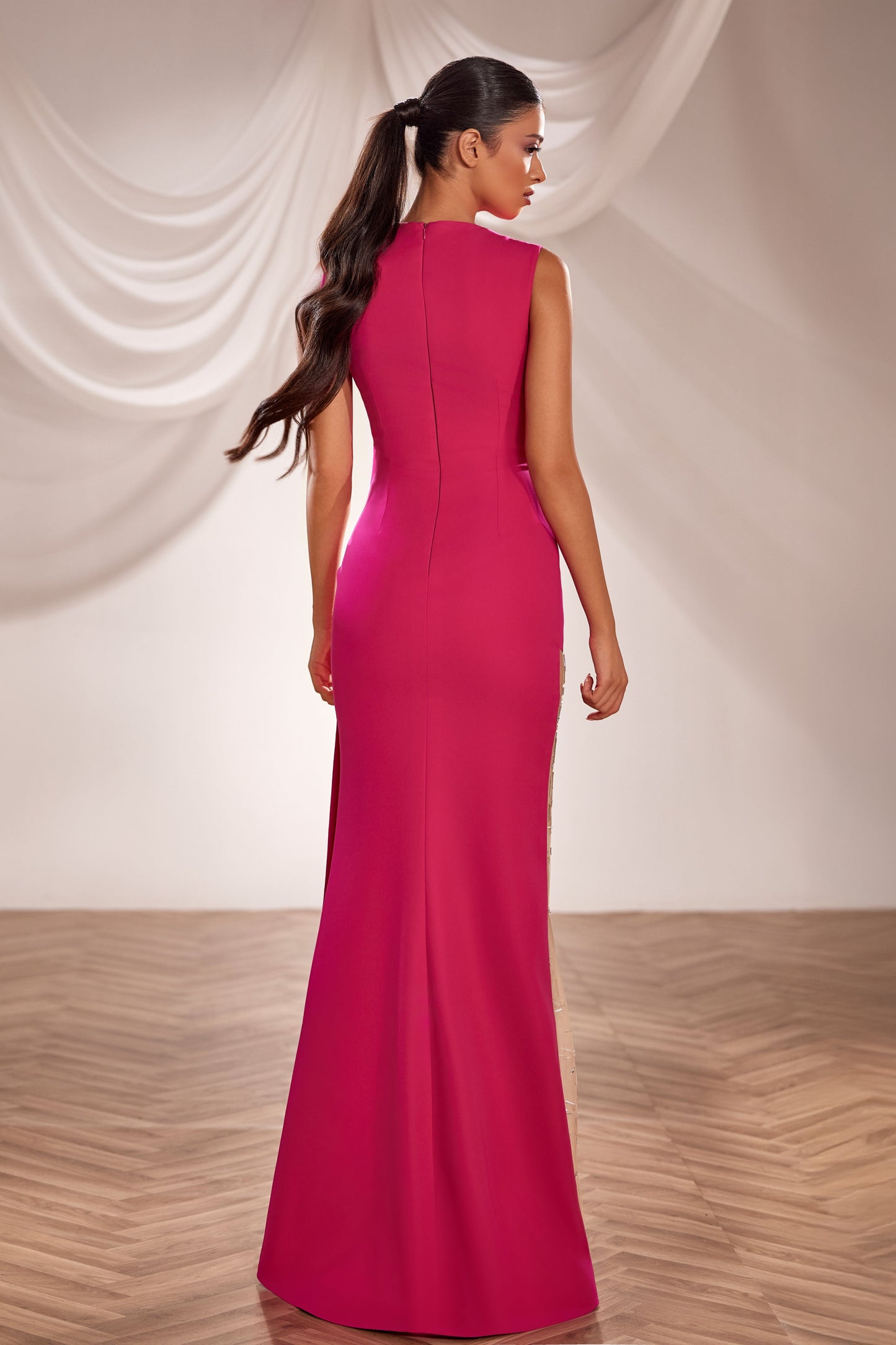 Front Cape Gown