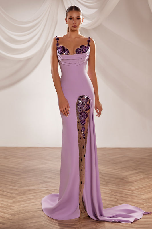 Floral Sheer Gown