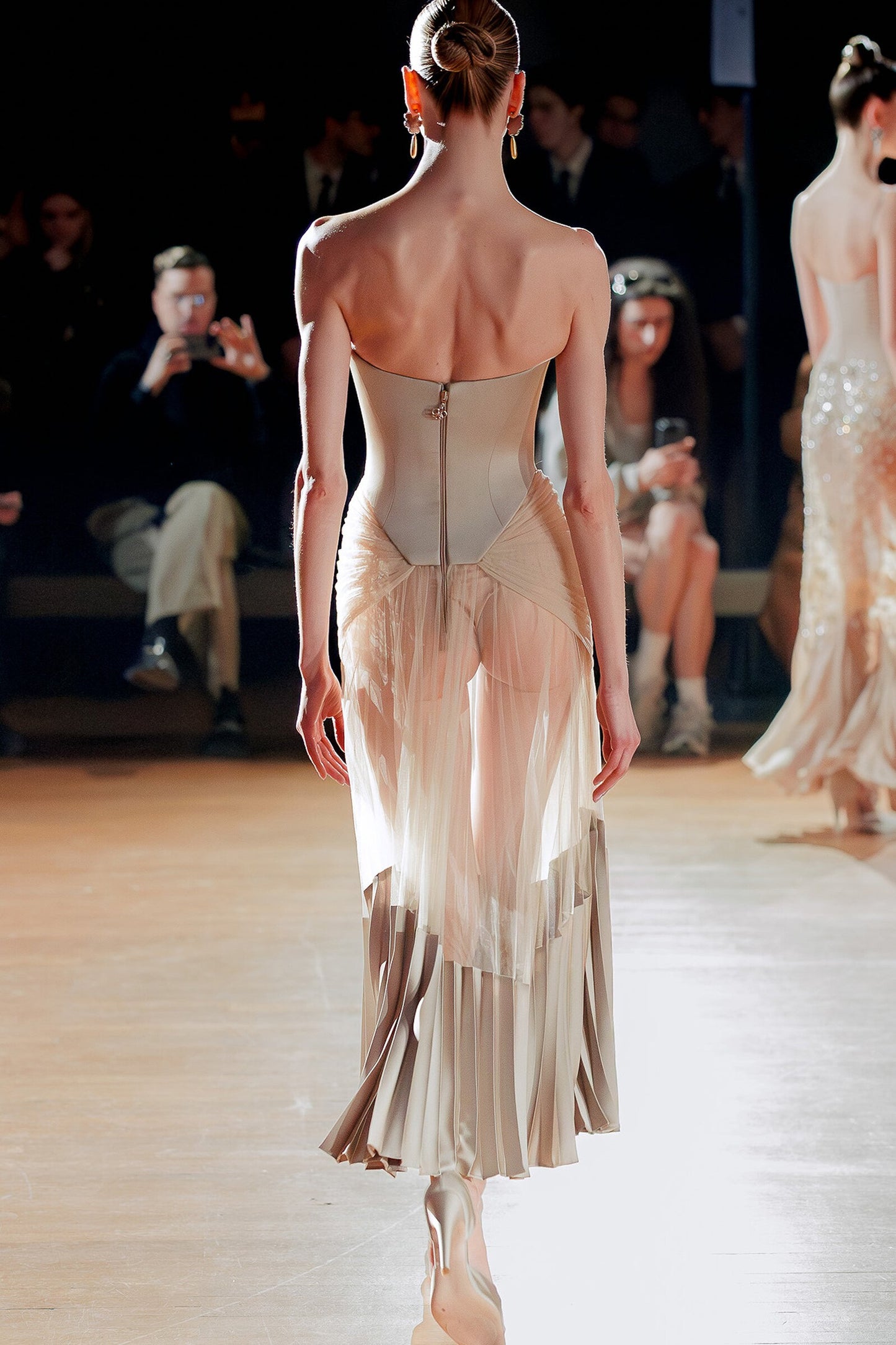 Strapless Midi Dress