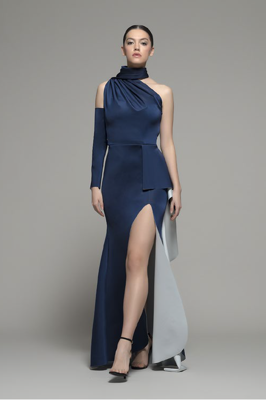 High Neck Protorville Gown