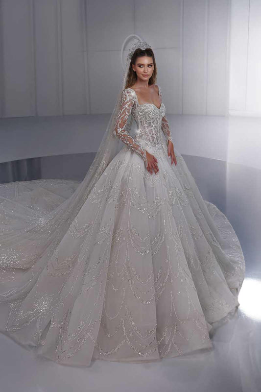 Beaded Bridal Gown