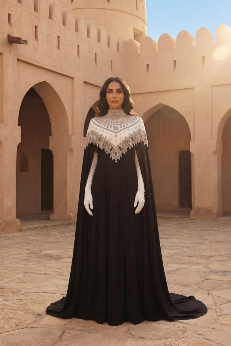 Beaded Kaftan Gown
