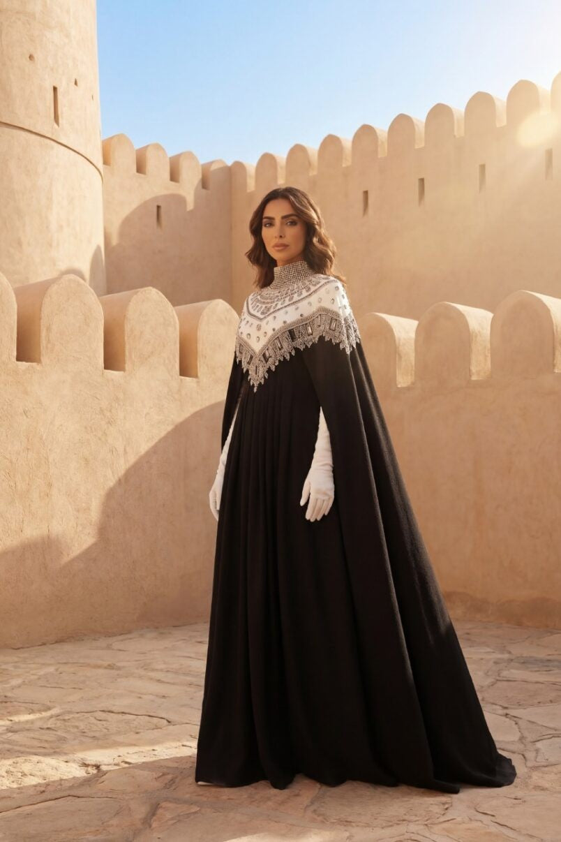 Beaded Kaftan Gown