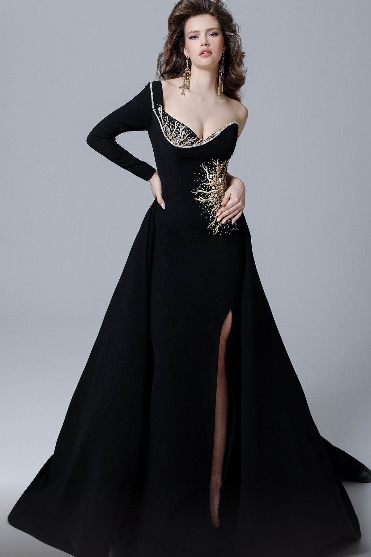 Starburst One Sleeve Gown
