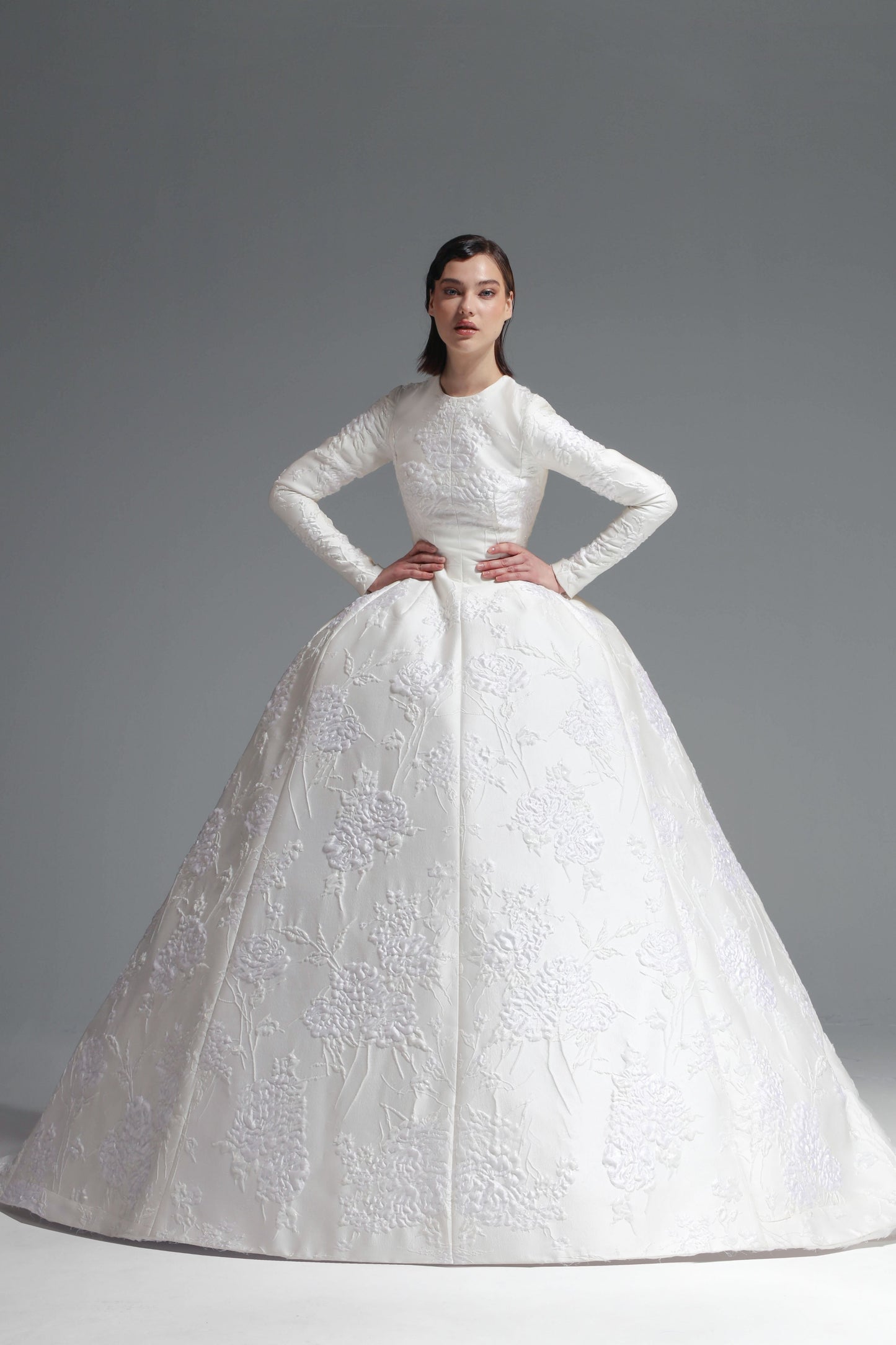 Embroidered Bridal Ball Gown