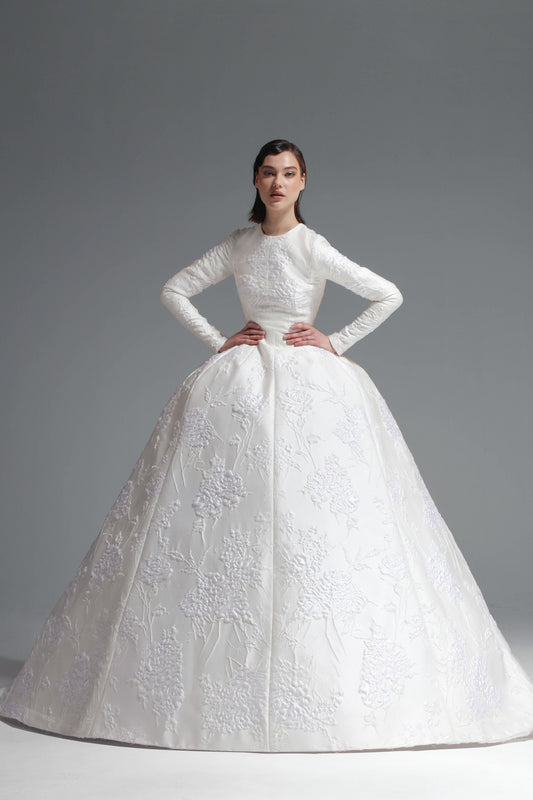 Embroidered Bridal Ball Gown