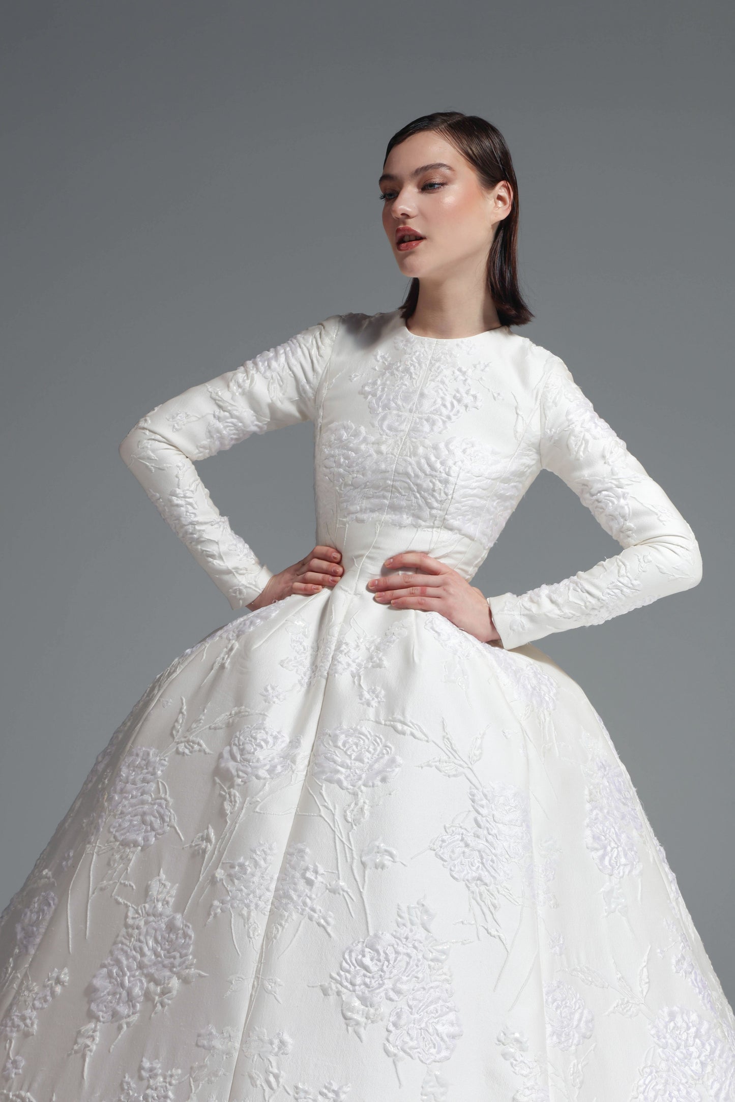Embroidered Bridal Ball Gown