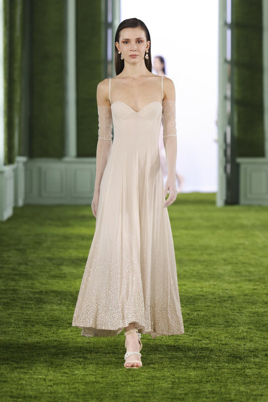 Georgette A-Line Midi Dress