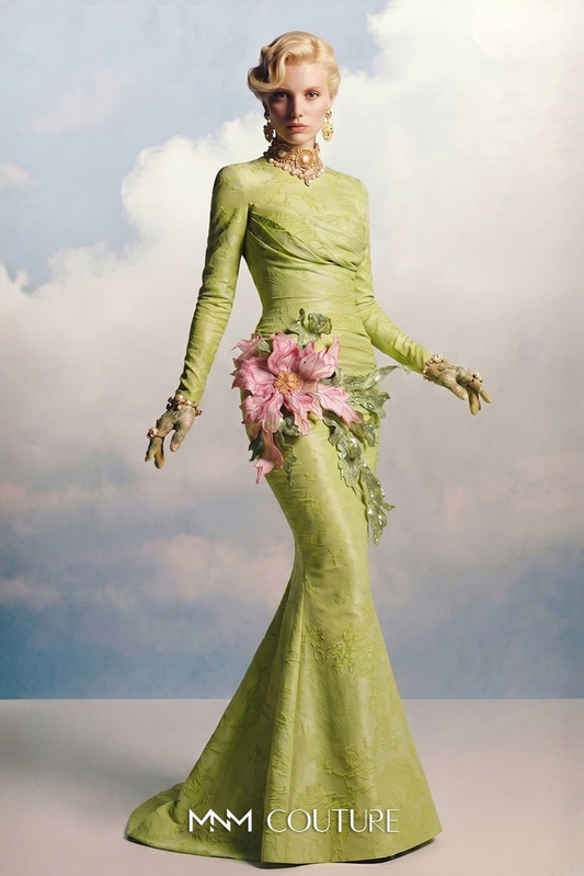 Mermaid Gown with Detachable Overskirt