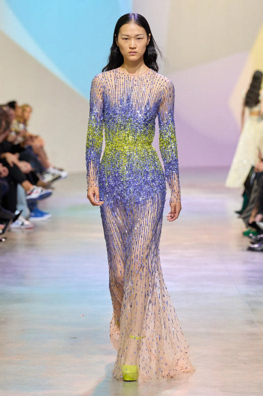 Bead Embroidery Gown