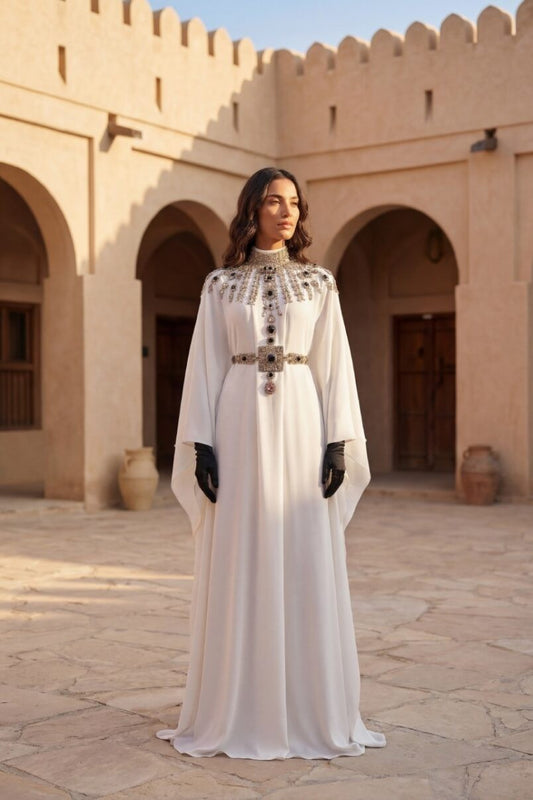 Long Sleeve Embroidered Kaftan