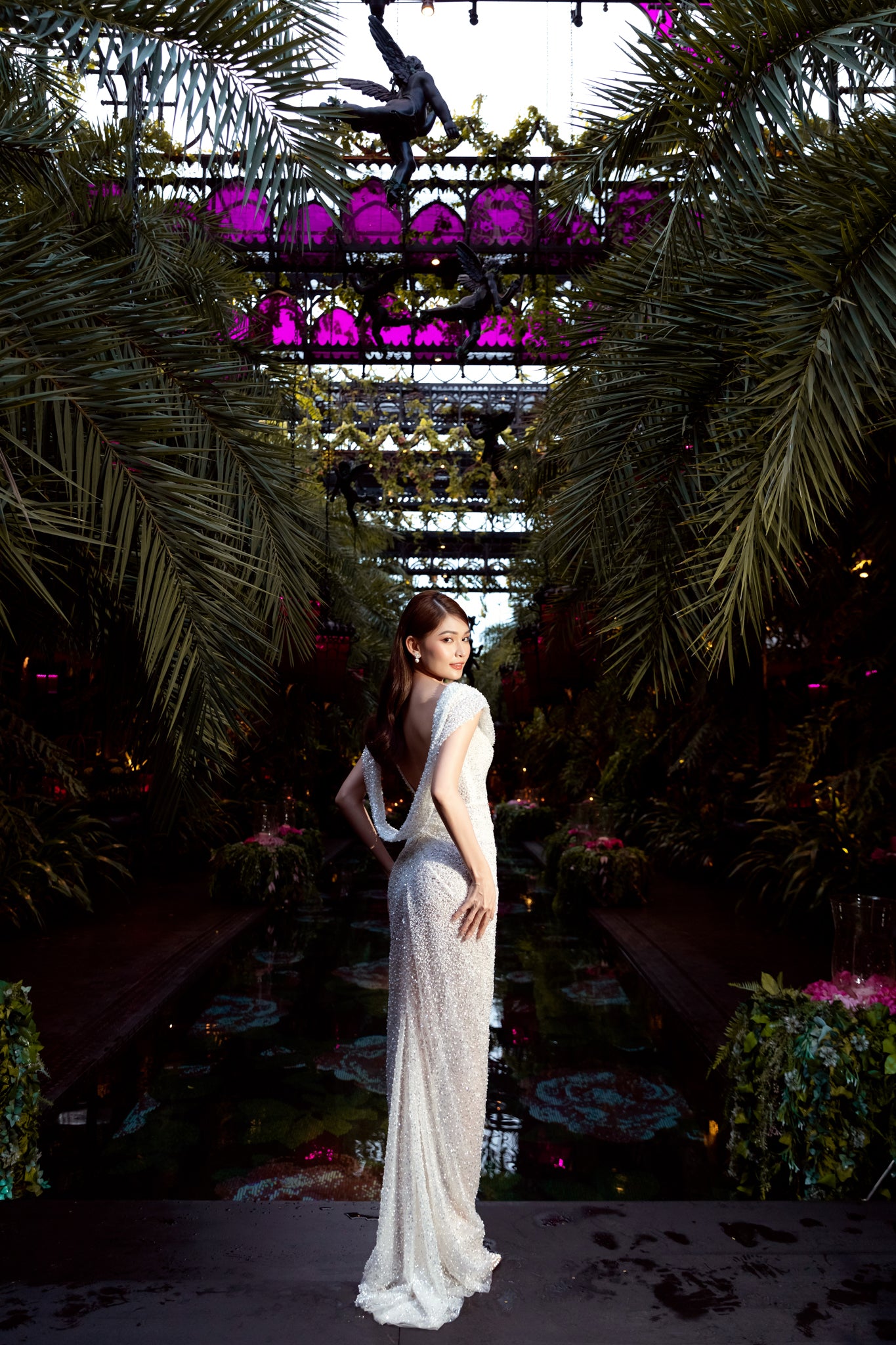 Fringe Poem Wedding Dress