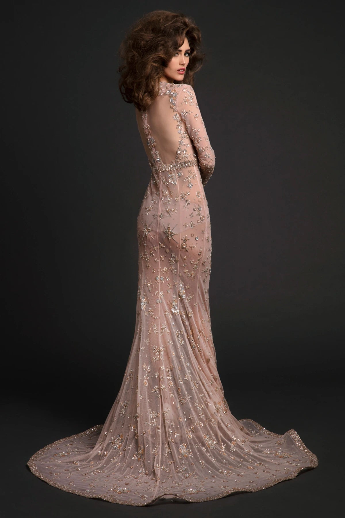 Long Embellished Gown