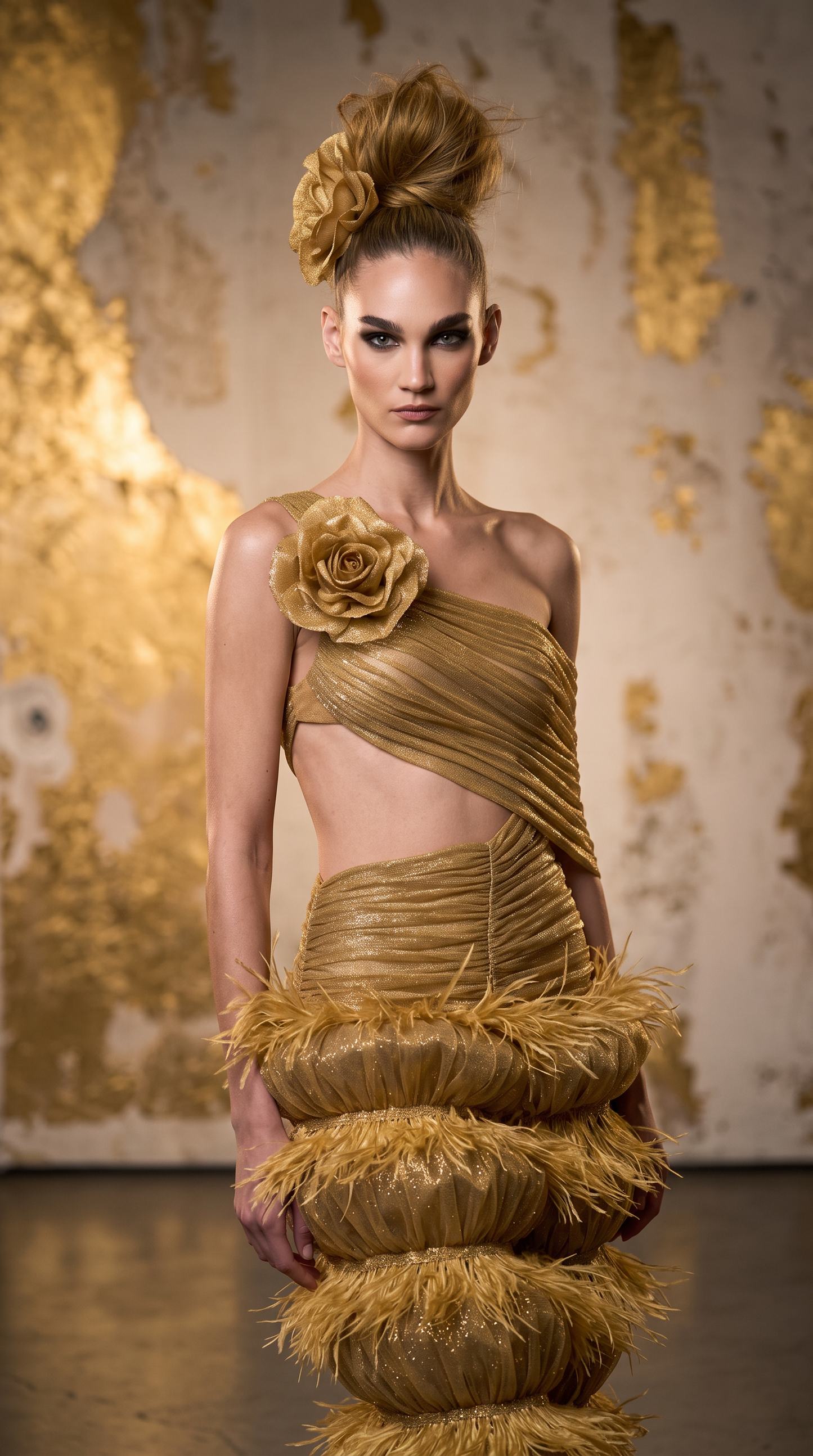 Asymmetric One-Shoulder Gown