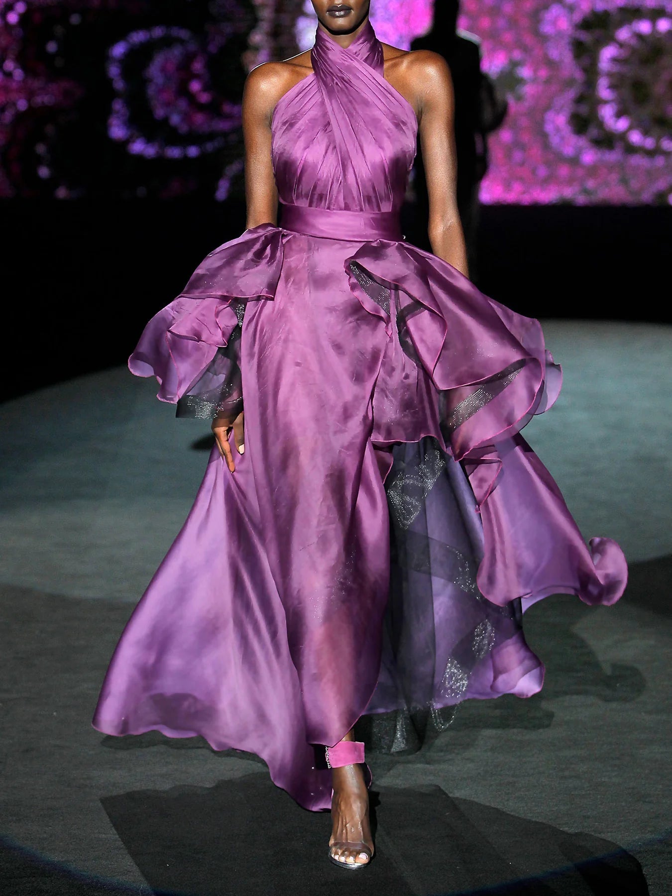 Sleeveless Silk Organza Dress