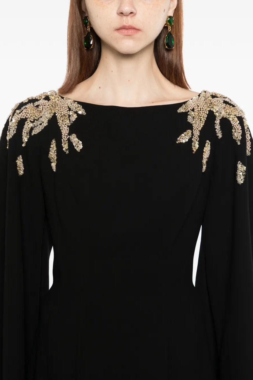 Embellished Long Sleeve Kaftan