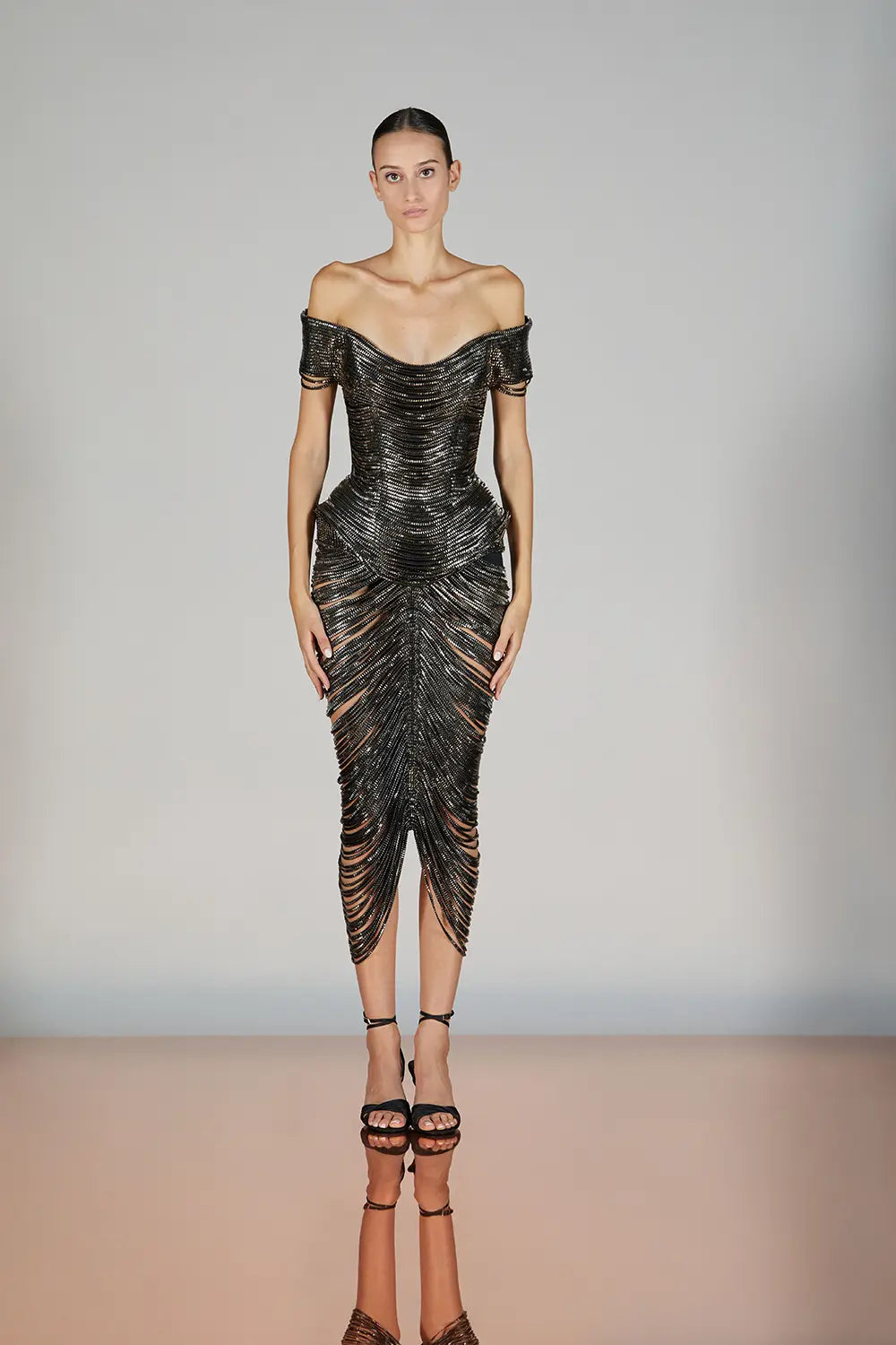 Off-Shoulder Balog Dress