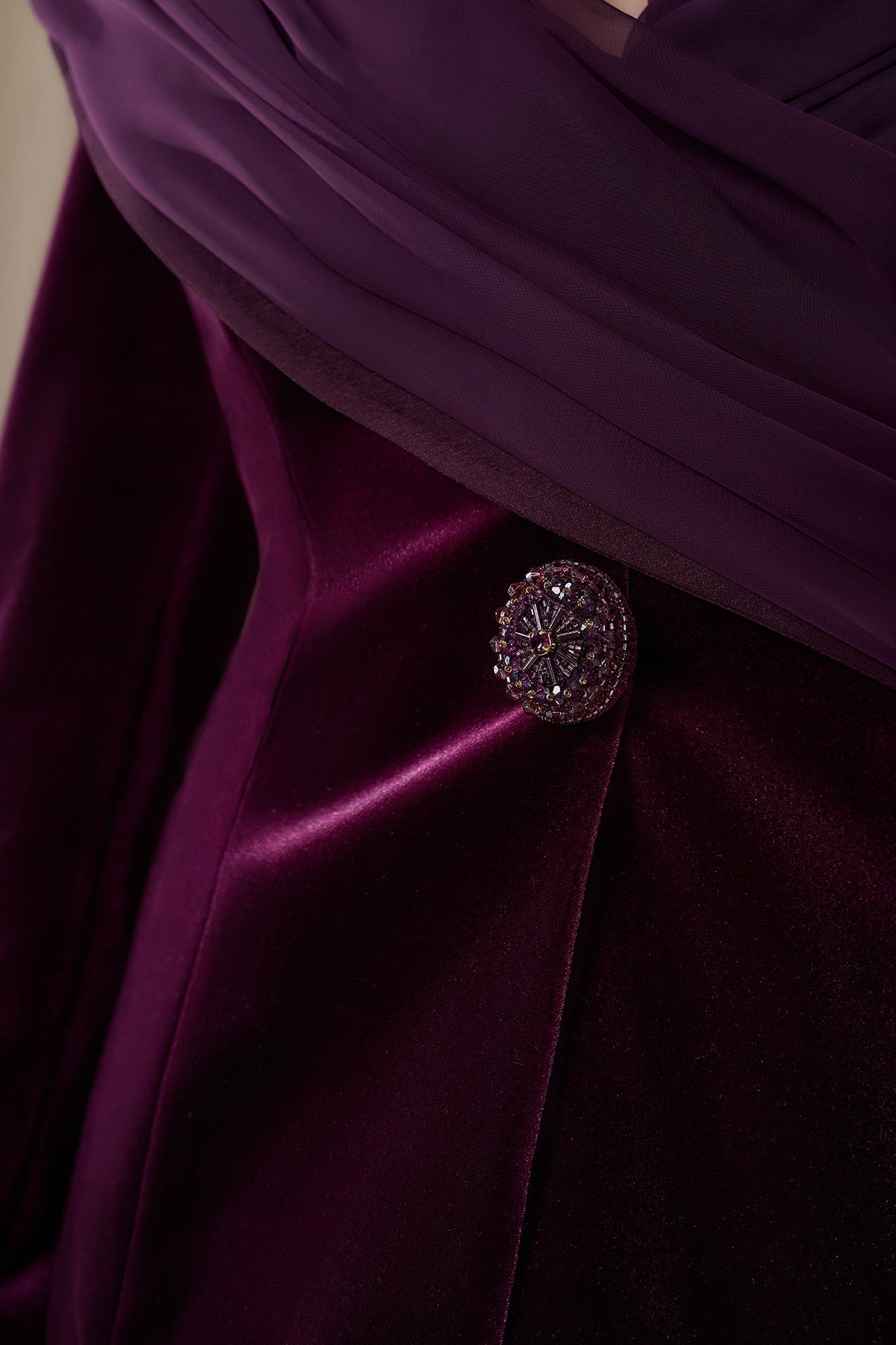 Velvet Jacket Skirt Set