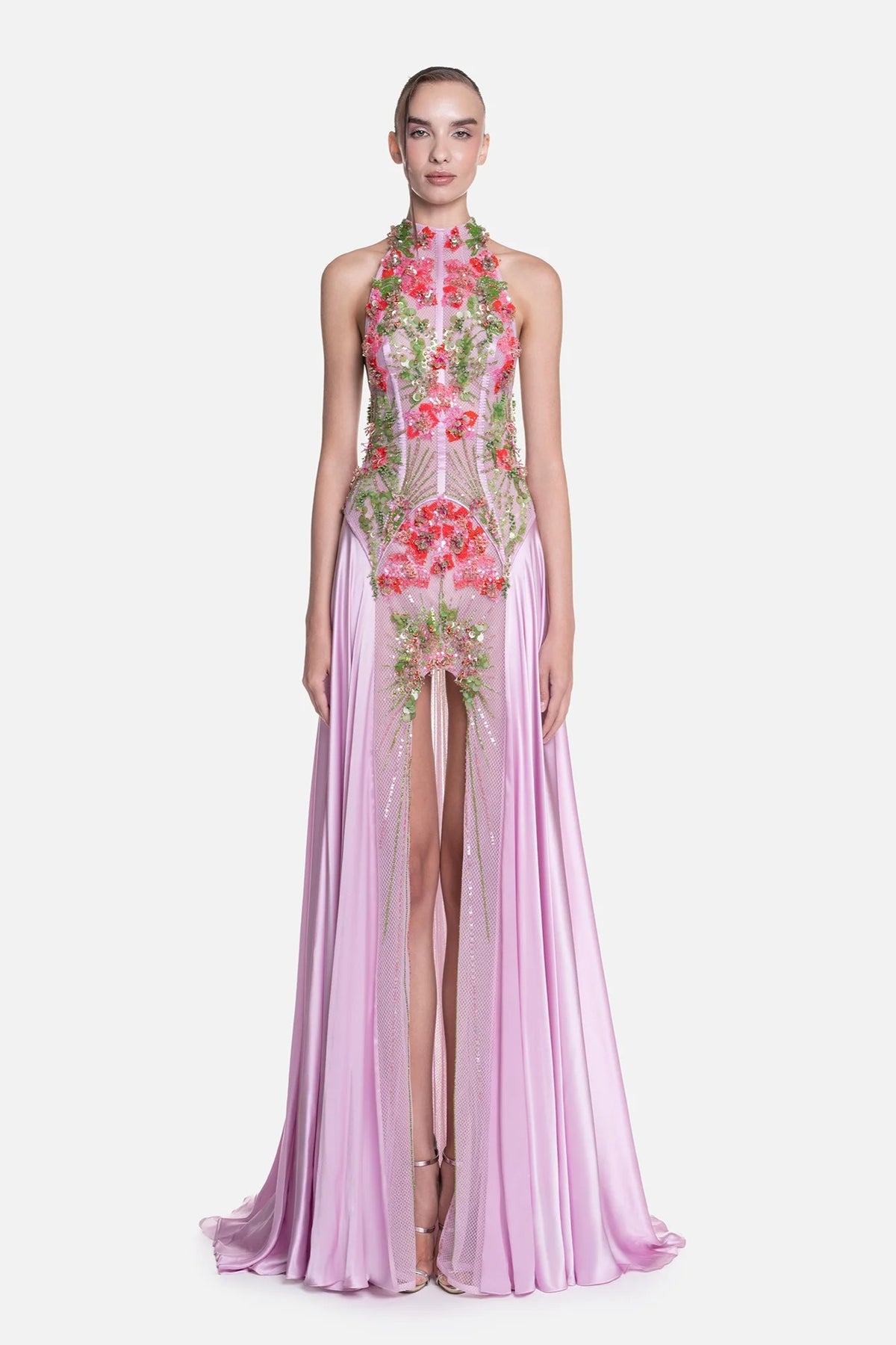 Sleeveless Halter Dress