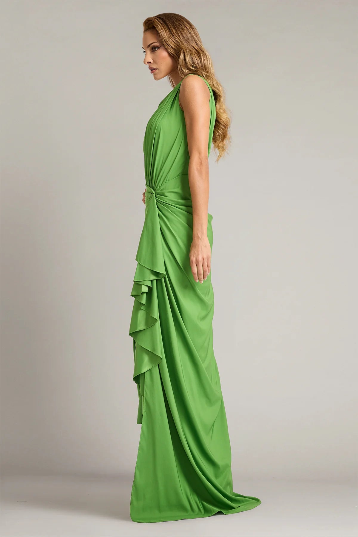 Lena Waterfall Drape Gown
