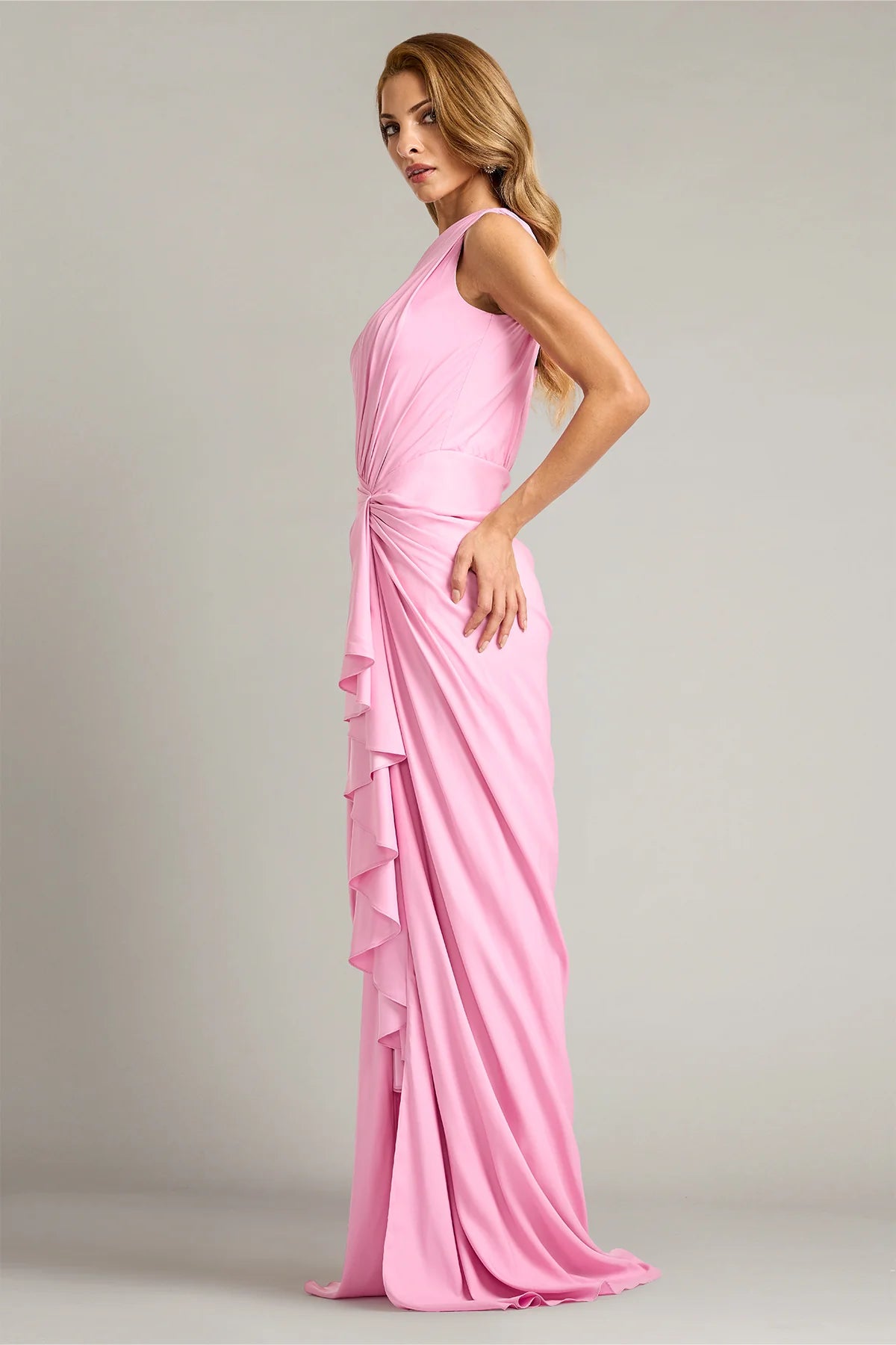 Lena Waterfall Drape Gown