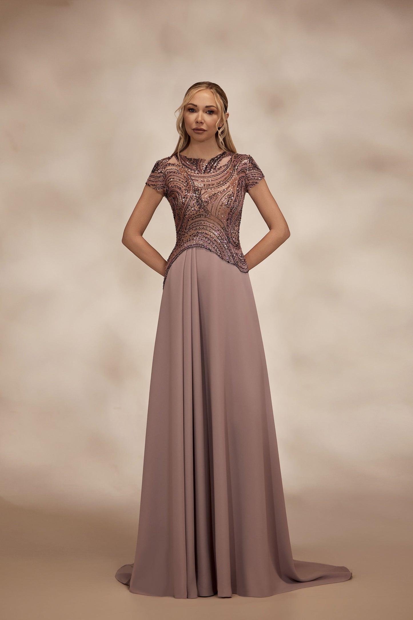 Short Sleeve Rosewood Dress