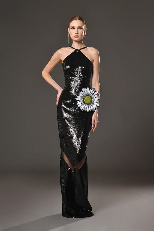 Sleeveless Flower Dress