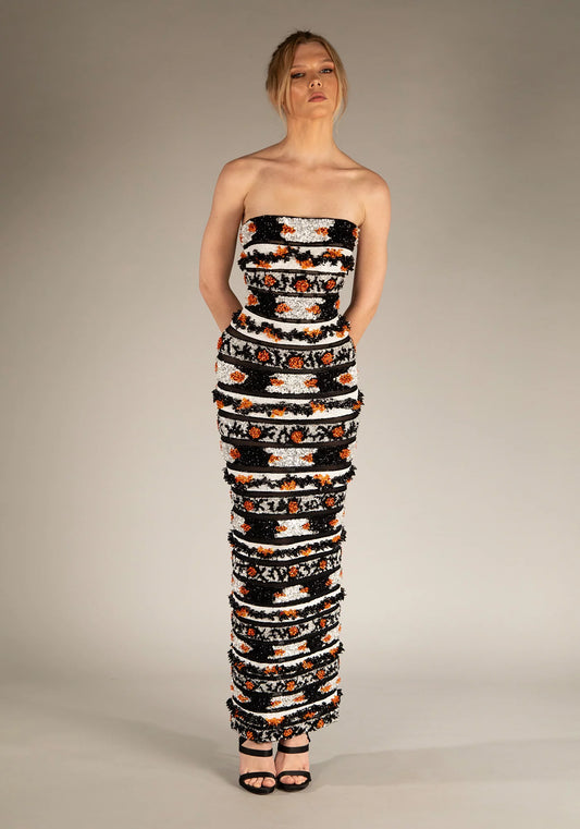 Strapless Ankle Dress