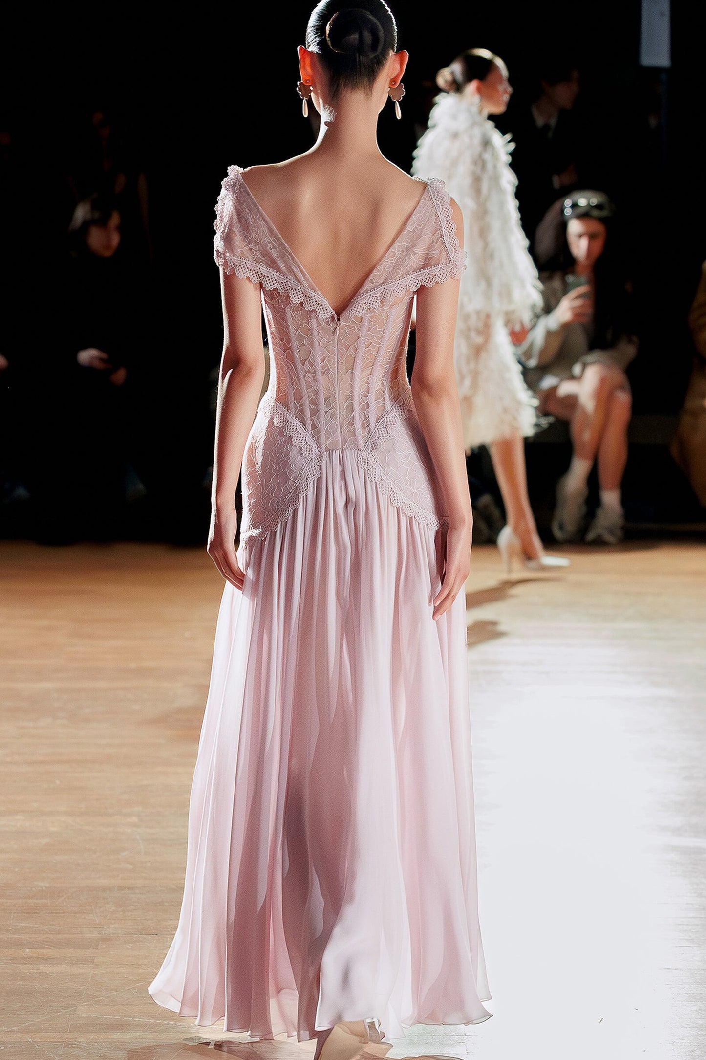 Sleeveless Sheer Maxi Dress