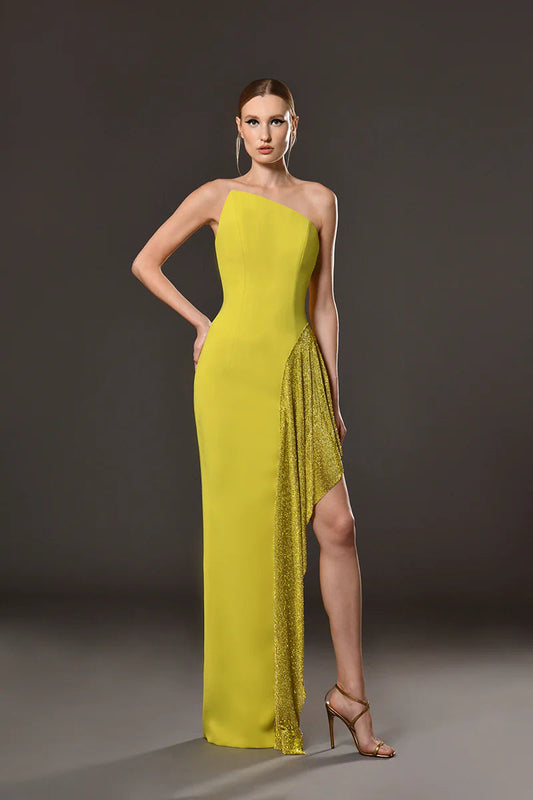 Strapless Rhinestone Dress