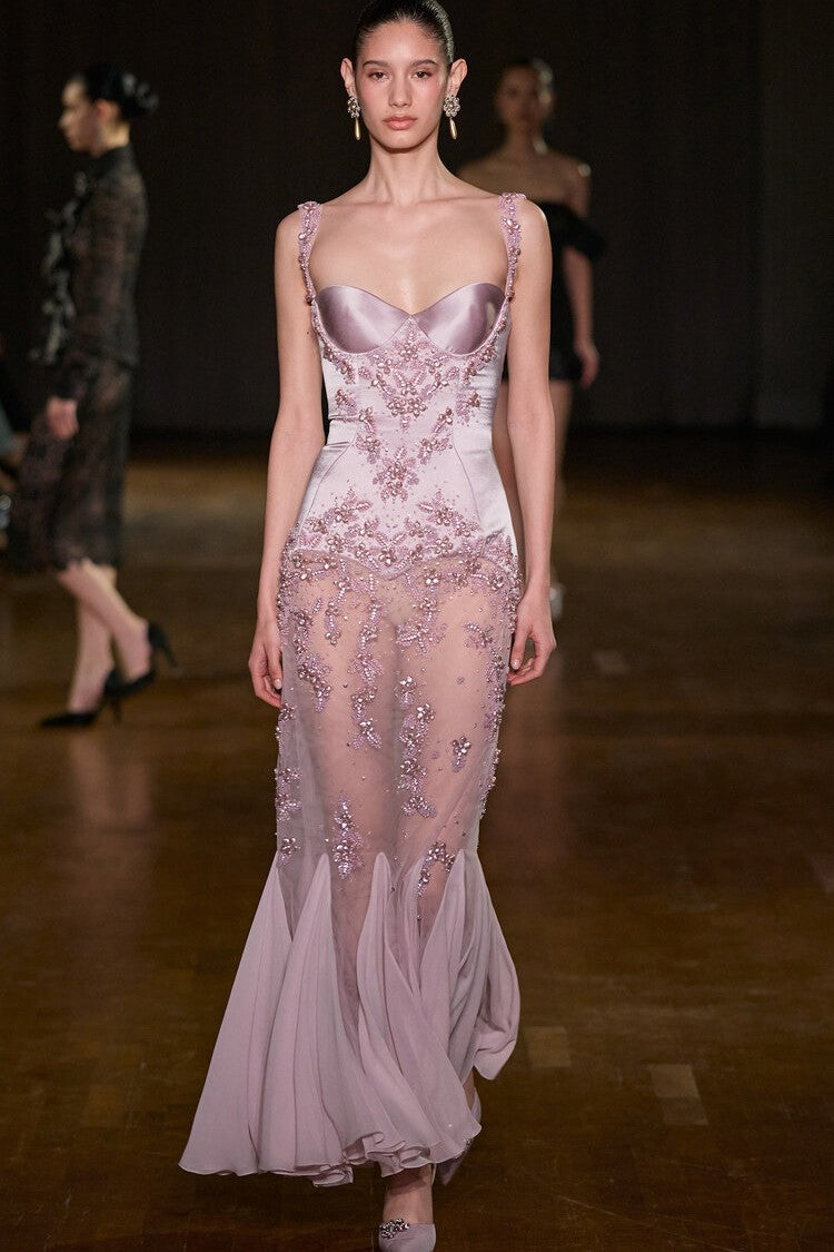 Sleeveless Embellished Maxi Dress