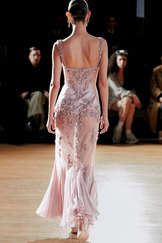 Sleeveless Embellished Maxi Dress