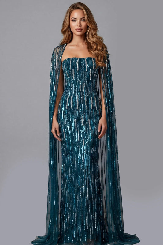 Sequin Column Gown