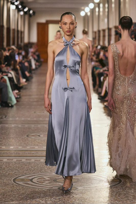 Satin Halter Dress