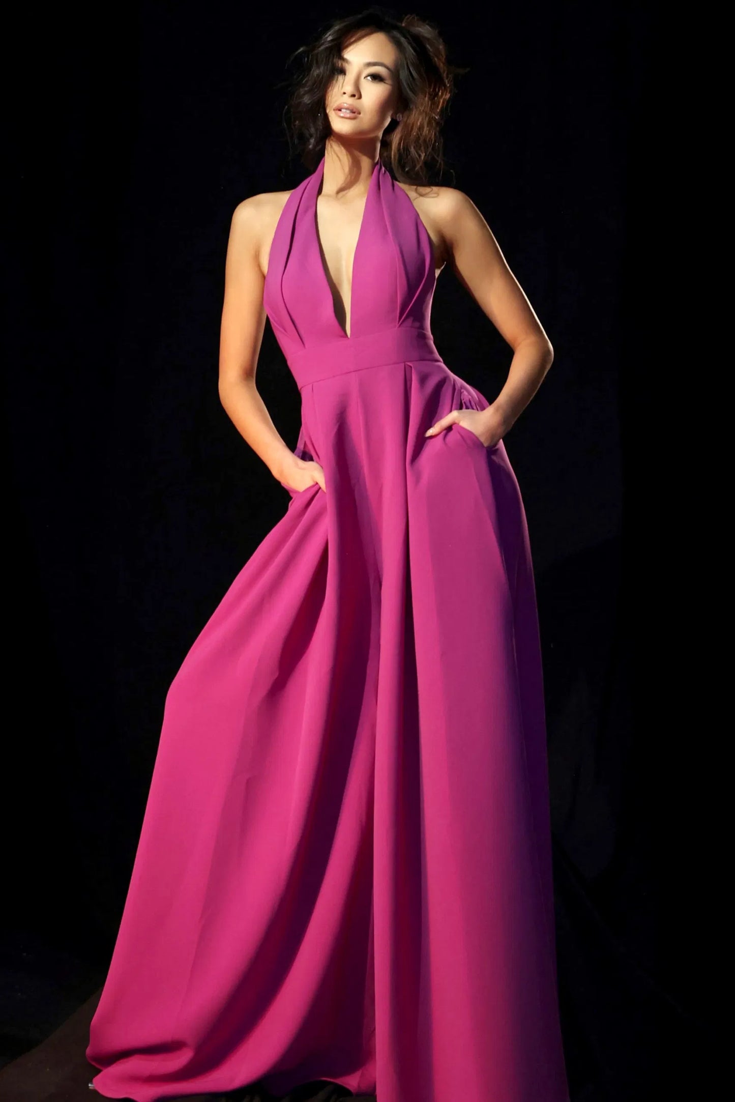 Halter Wide Leg Jumpsuit
