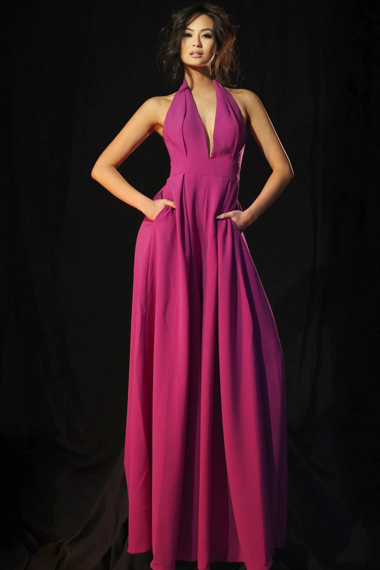 Halter Wide Leg Jumpsuit