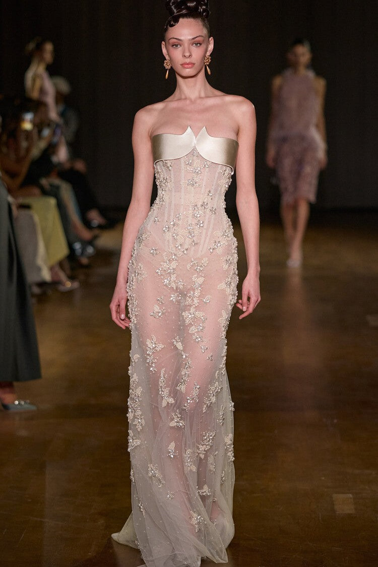 Sleeveless Sheer Maxi Dress