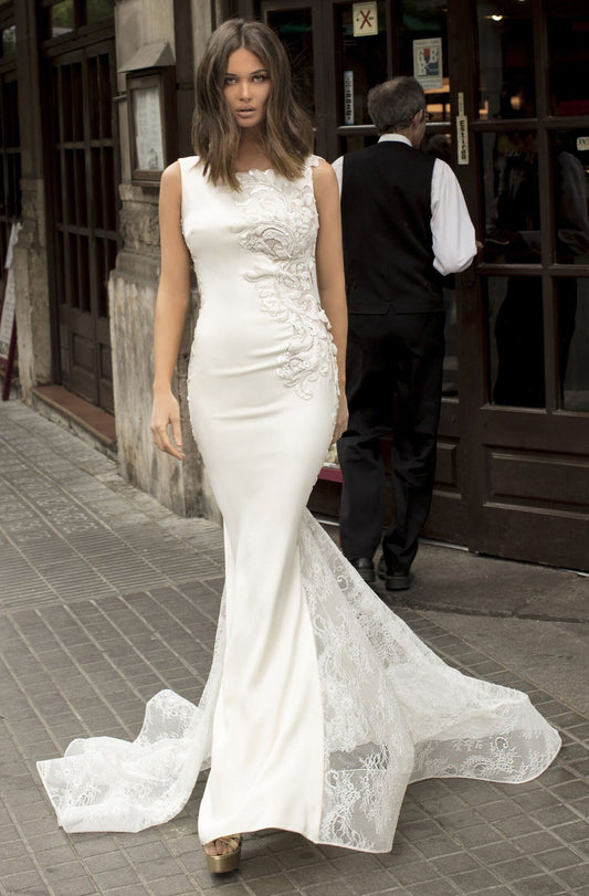 Life Illusion Back Lace Gown
