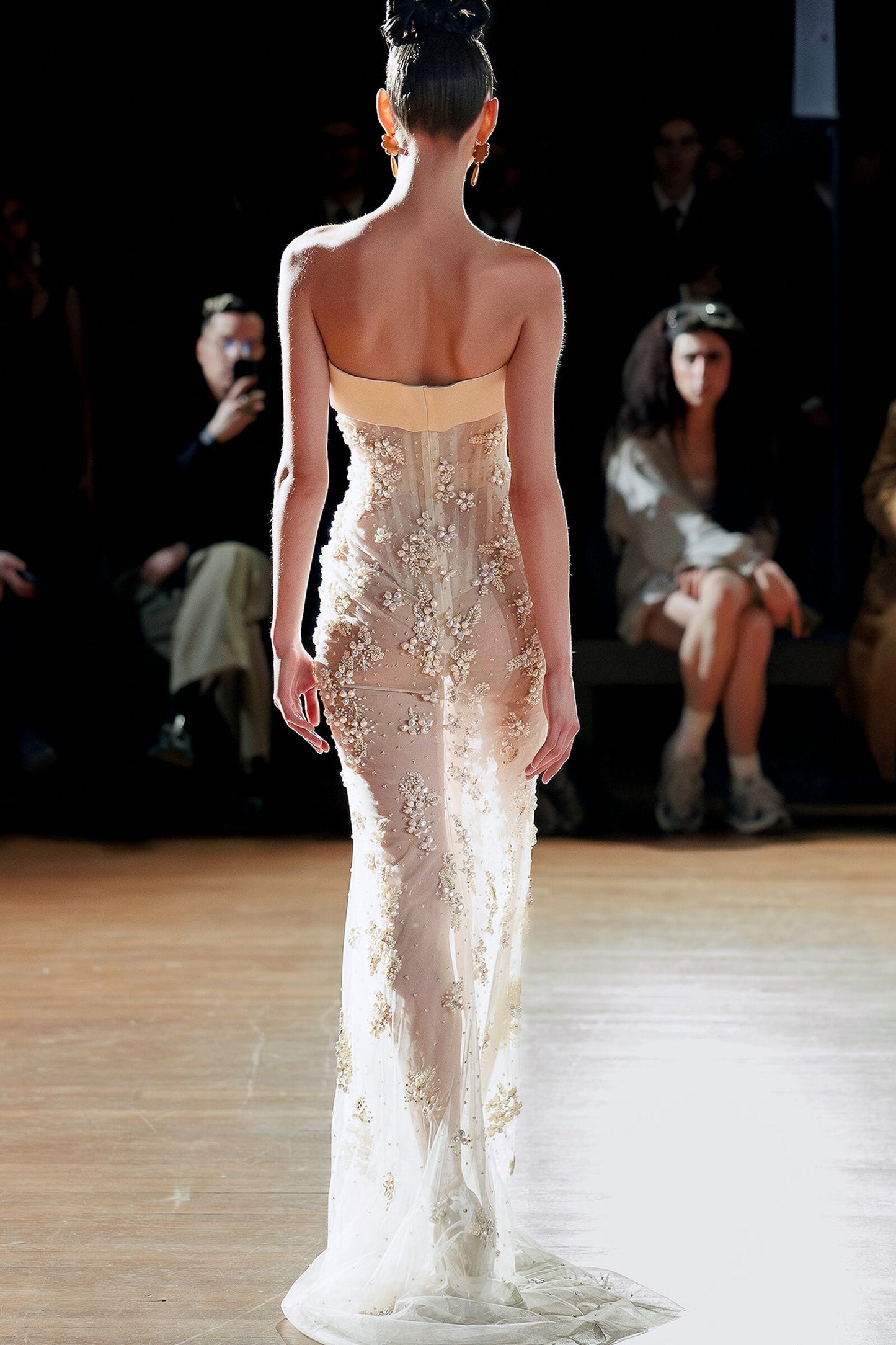 Sleeveless Sheer Maxi Dress