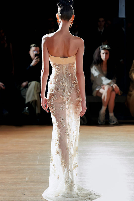 Sleeveless Sheer Maxi Dress