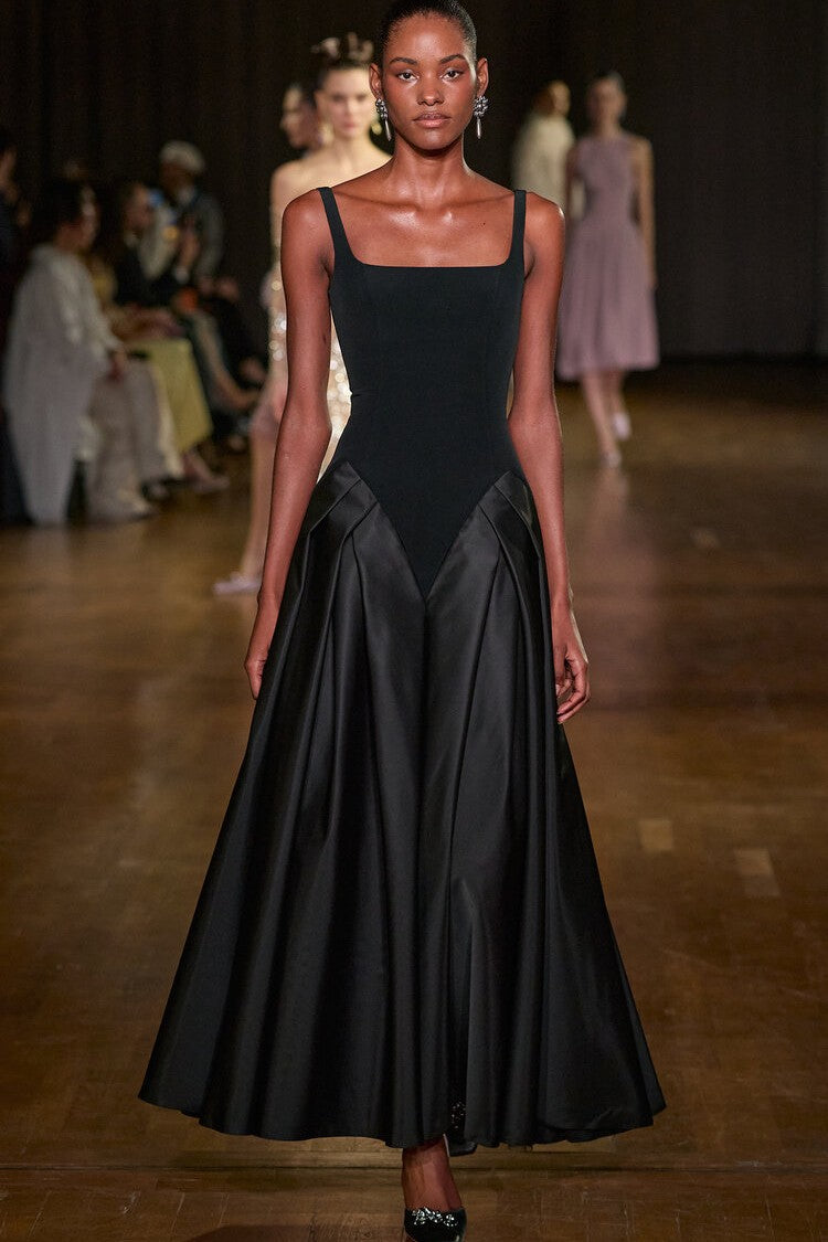 Sleeveless Pleated Maxi Dress