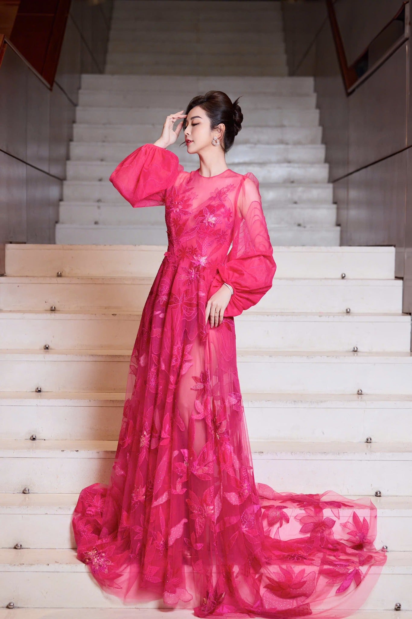 Bloom Long Sleeve Gown