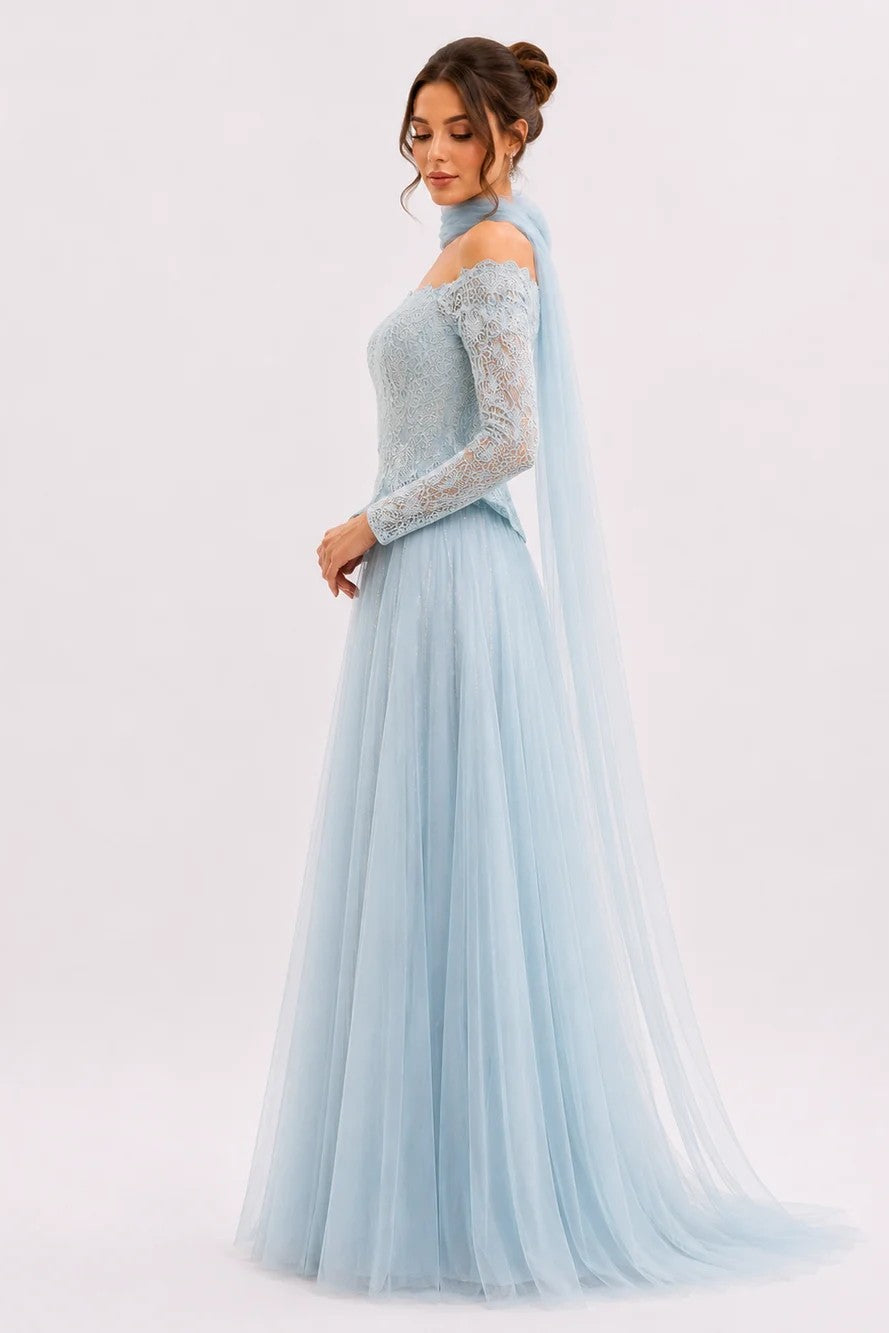 Lace Corset Set and Layered Tulle Skirt