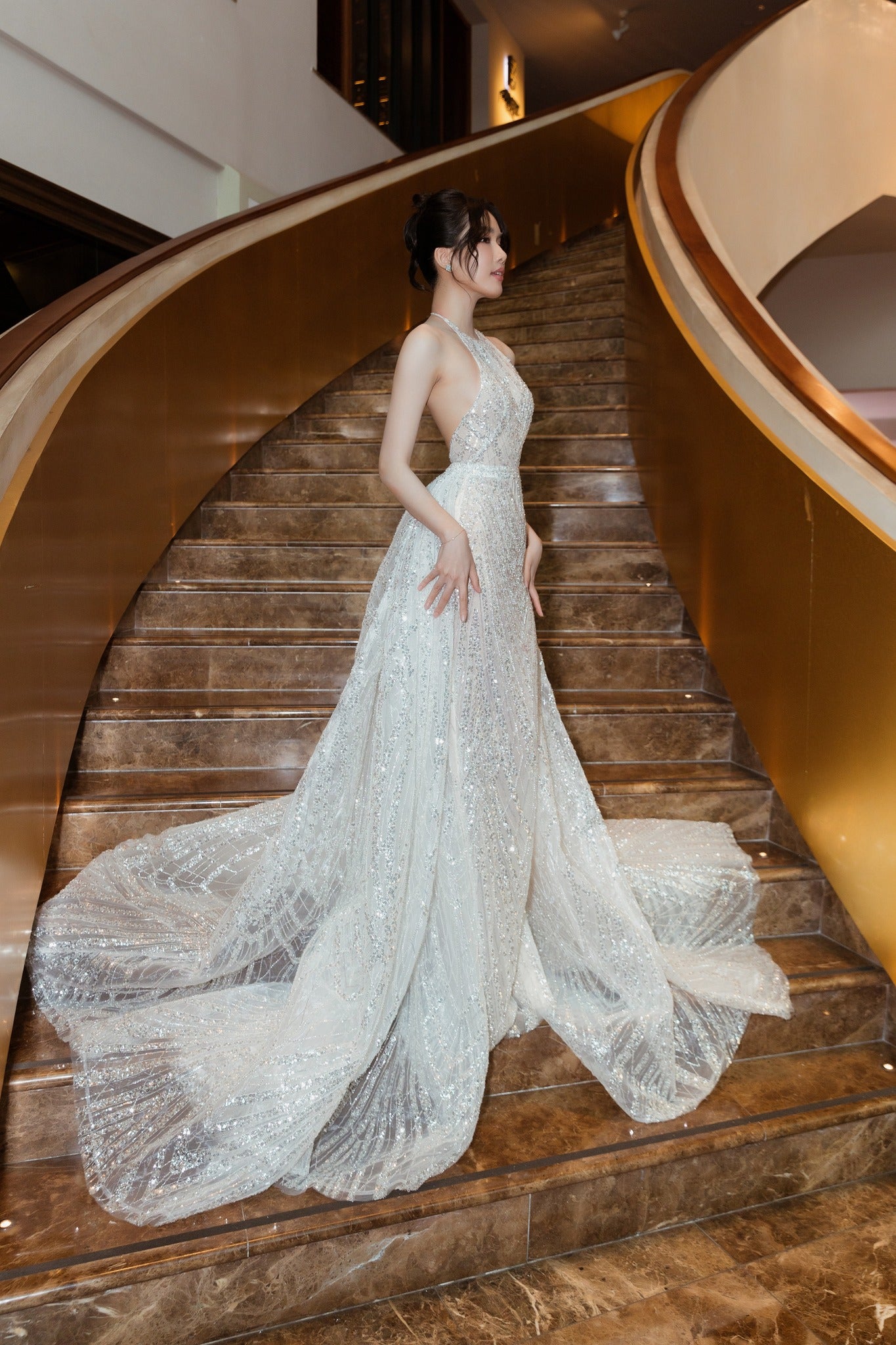 Starlight Halter Neck Gown