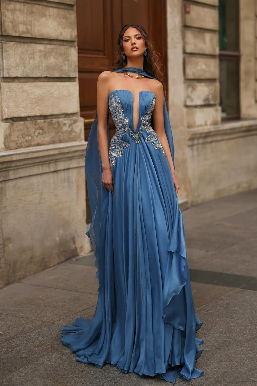 Embellished Corset Gown