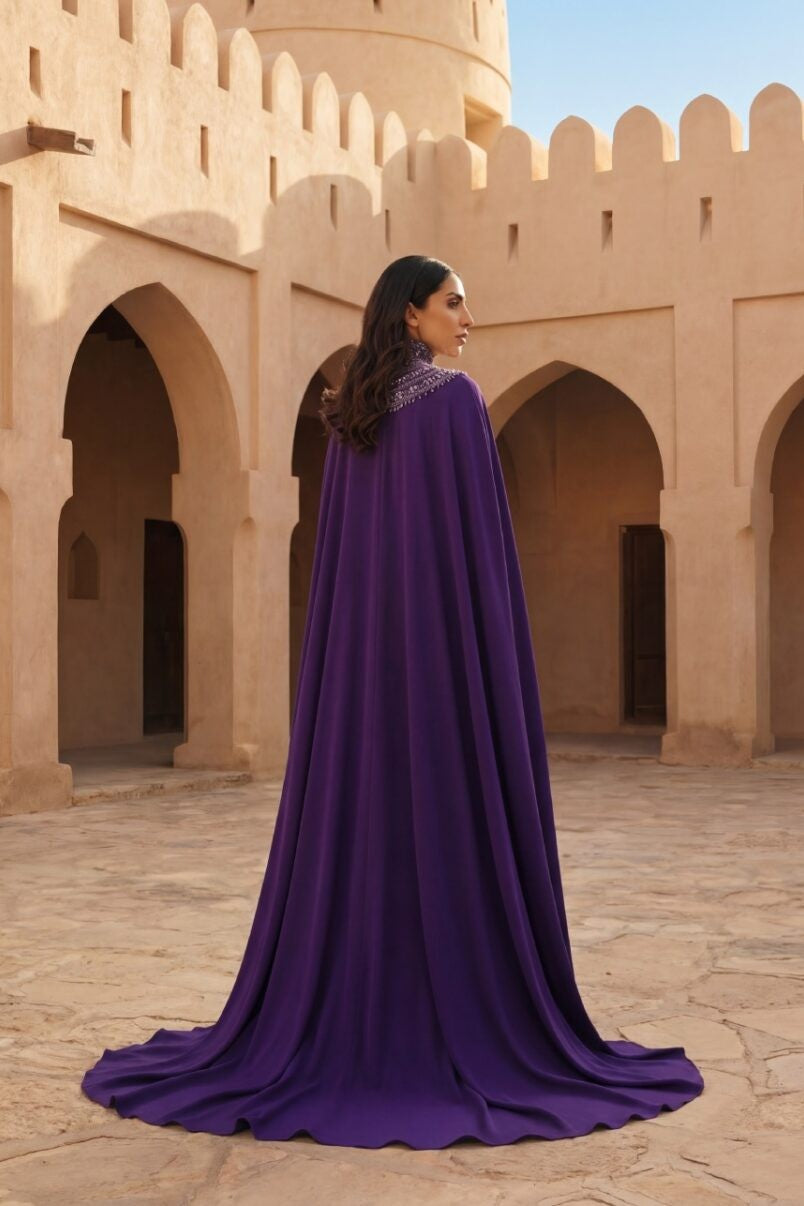 Cape Sleeve Cut-Out Kaftan