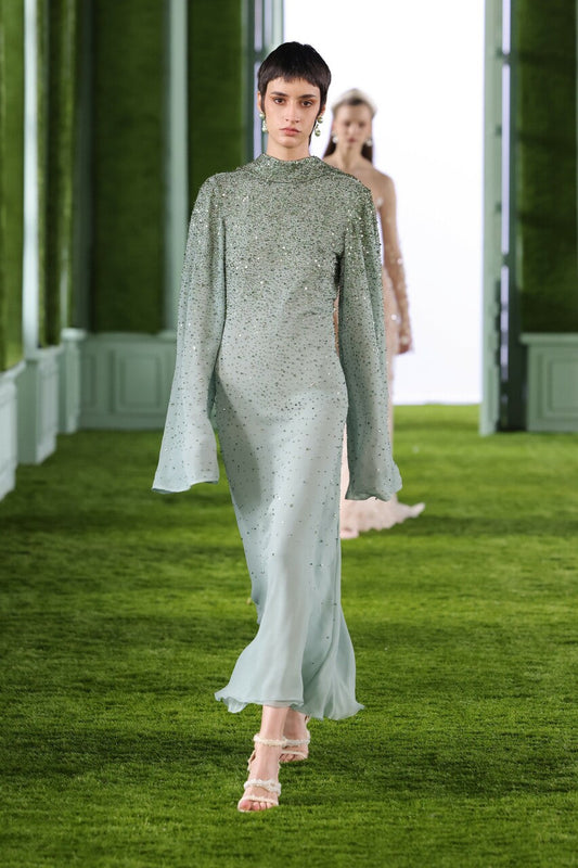 Crystallized Georgette Dress