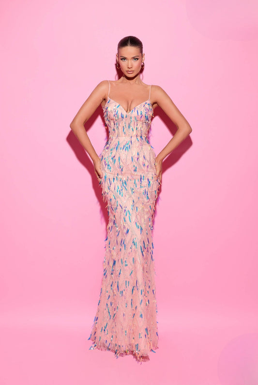 Simba Embroidered Gown