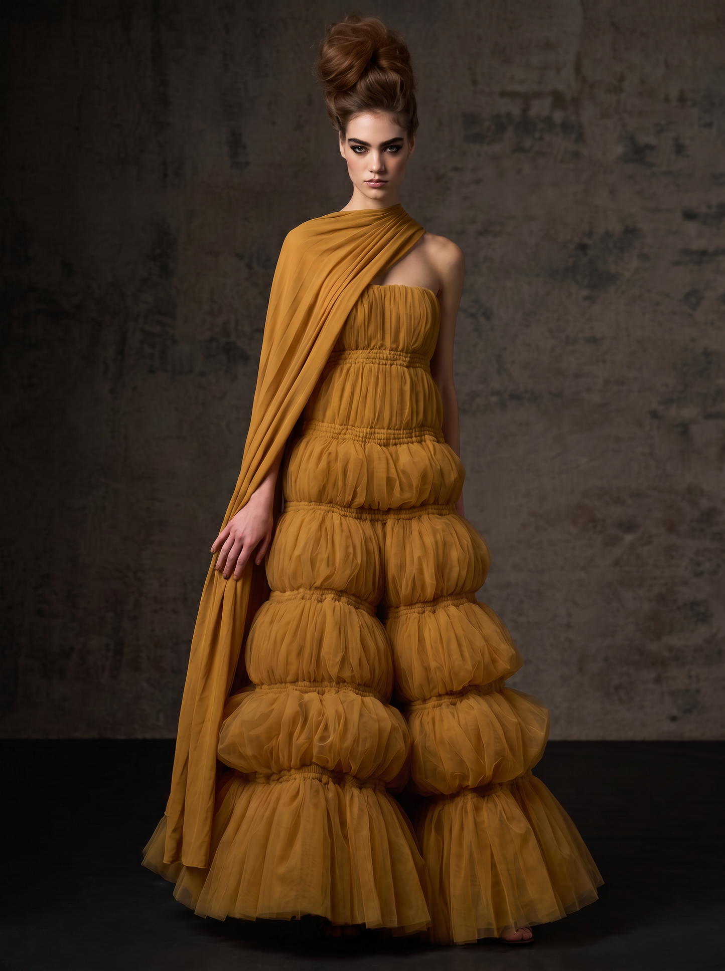 Asymmetric One-Shoulder Gown